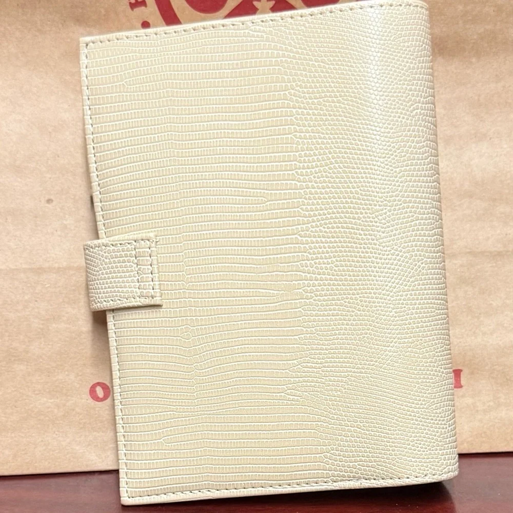 Elegant Cream Textured Planner
